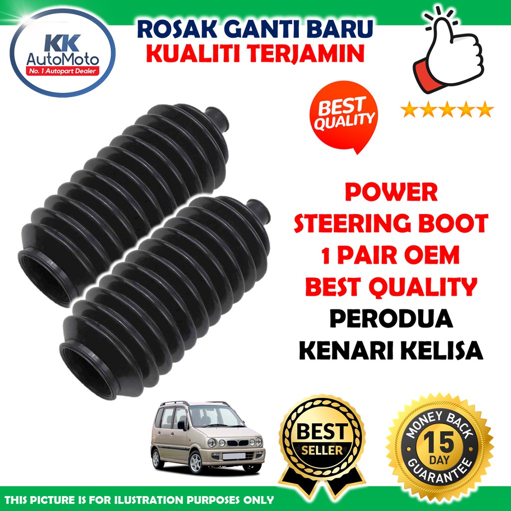 1 Pasang - Perodua Kenari Kelisa - Best OEM Pair Power Steering Boot ...