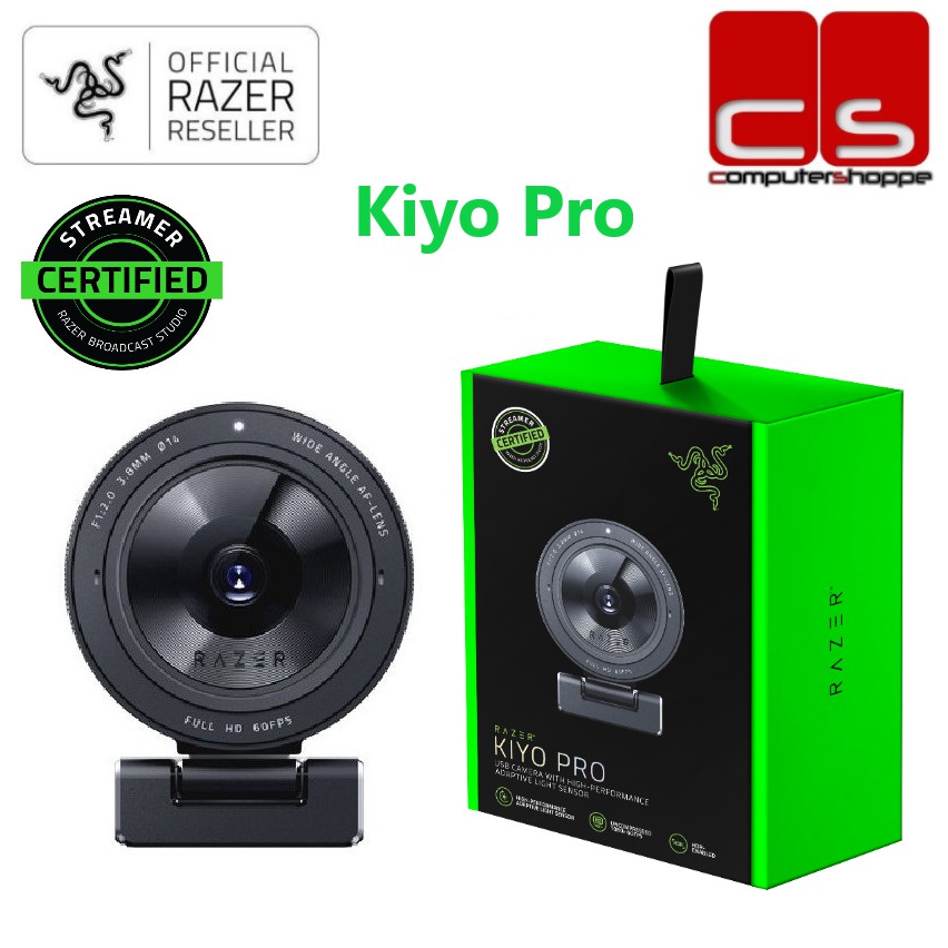 Razer Kiyo Pro Webcam Black USB Camera w/ high performance