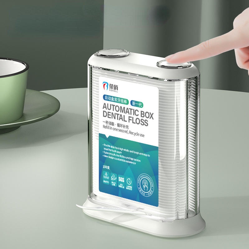 Automatic Dental Floss Picks Dispenser Popup Flossers Holder Floss