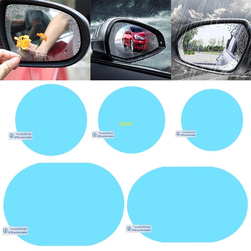 youn Car Rear View Mirror Rainproof Film AntiFog Clear Protective