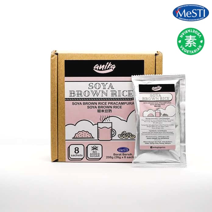 Anika Soya Drink [brown Rice] 30g X 8 Sachet Shopee Malaysia