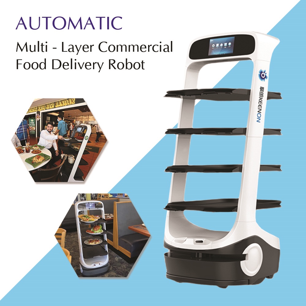 Multi-Functional Food Delivery Robot Intelligent Hotel Restaurant Food ...