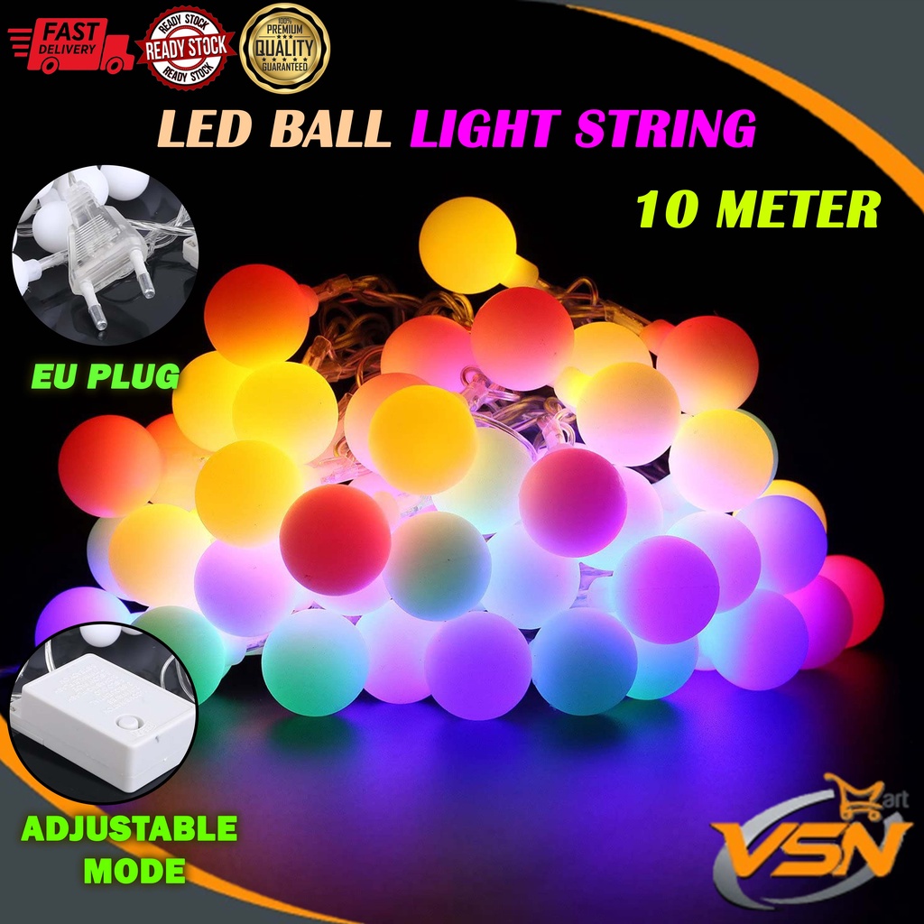 10M LED ball light string led small lantern flashing string light ins ...