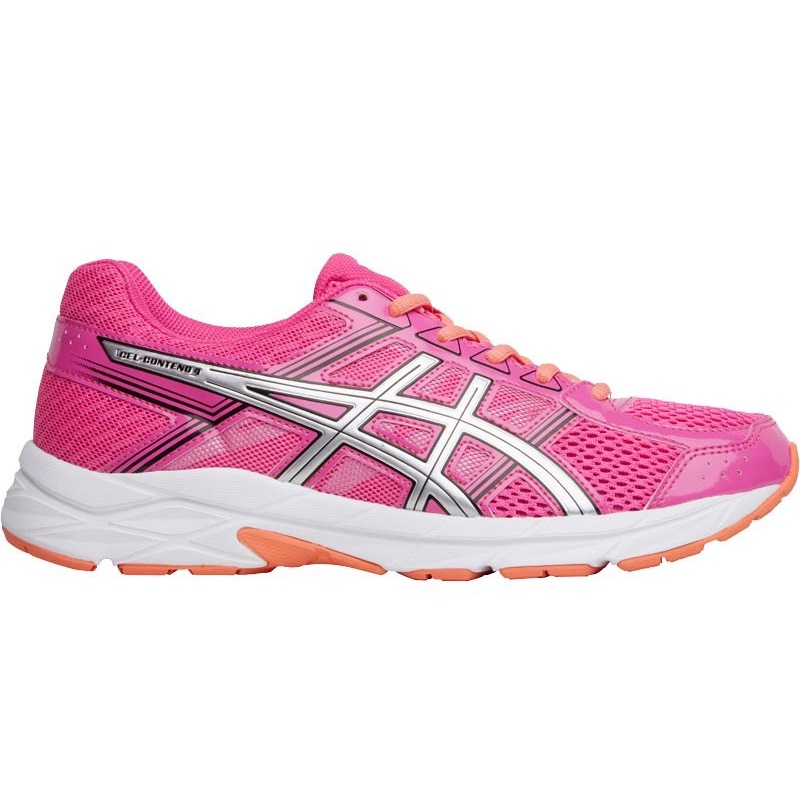 Asics Gel Contend 4 Women s Pink Glow Silver Black