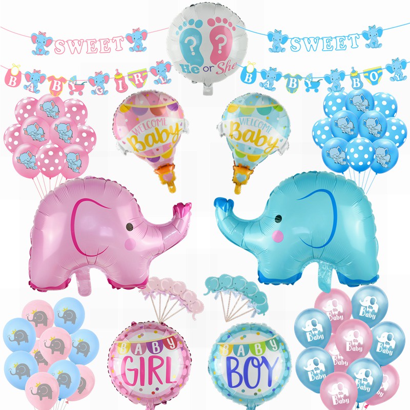 Bear Cake Toppers With Bows - Baby Shower Gender Reveal Birthday Party Decorations (Blue & Pink) - View #8