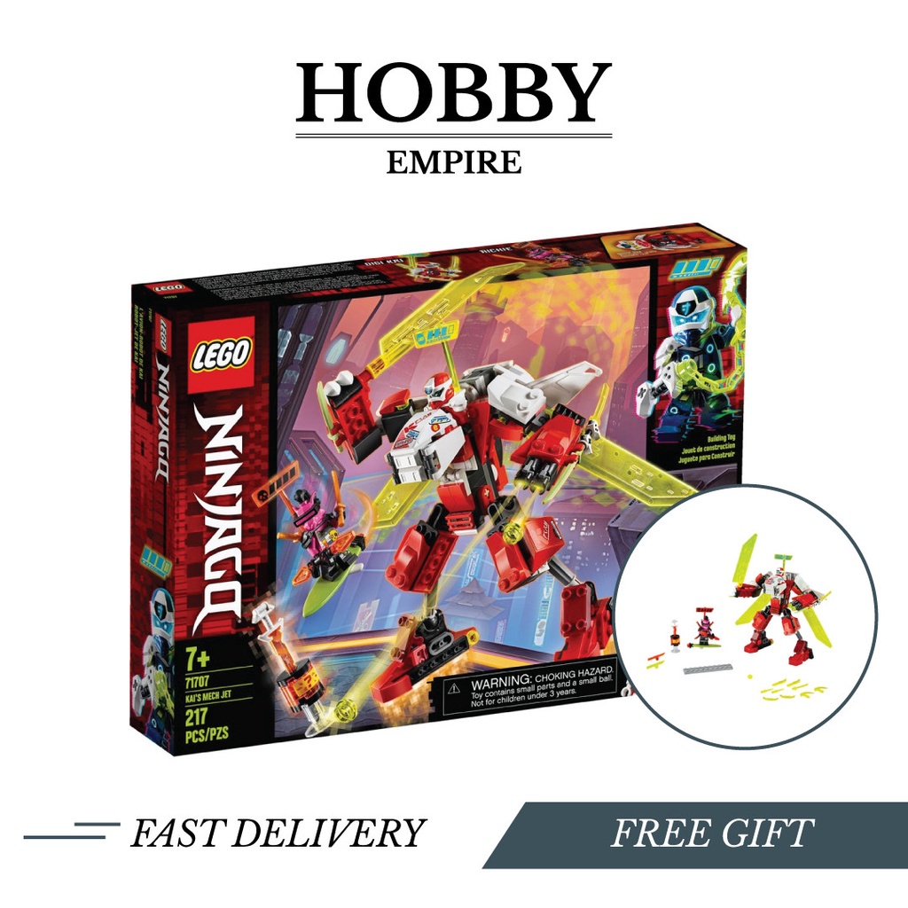 LEGO Ninjago Kai s Mech Jet 71707 Original LEGO Set Extra Bubble Wrap When Shipped Shopee Malaysia