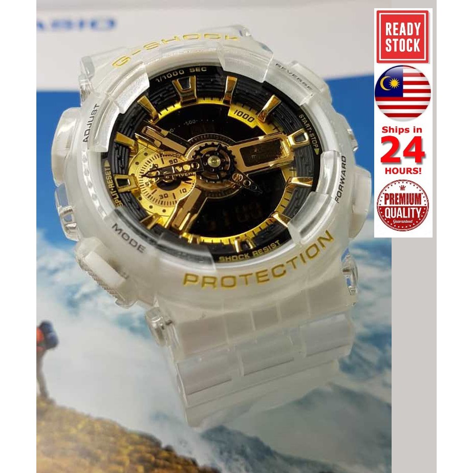 G shock GA110 35th Anniversary Black Gold Jelly Glacier Jam Gshock jam tangan lelaki Shopee Malaysia