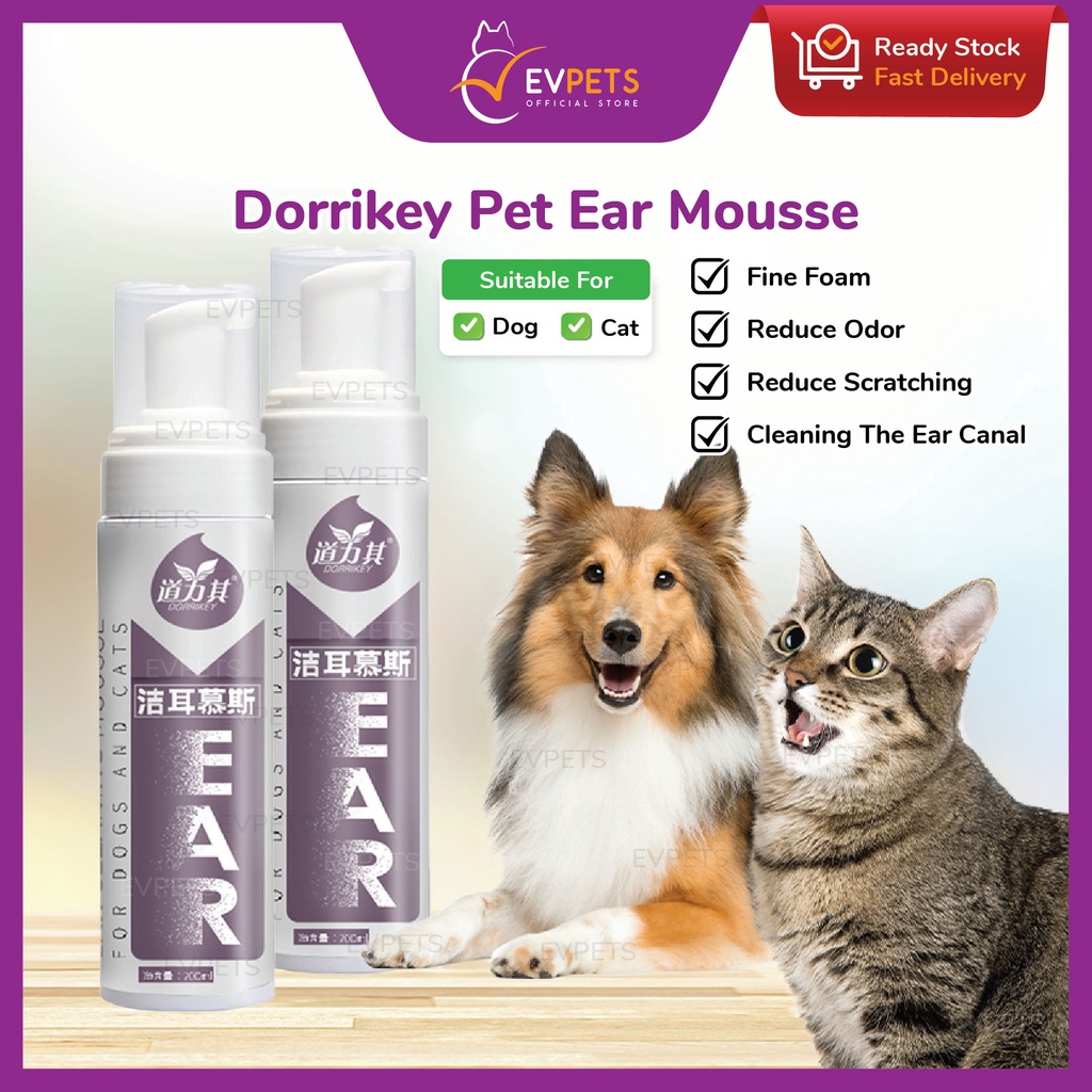 Dorrikey Ear Cleaning Mousse Ear Cleaning Cat Dog Pet Earmite Ear Mite