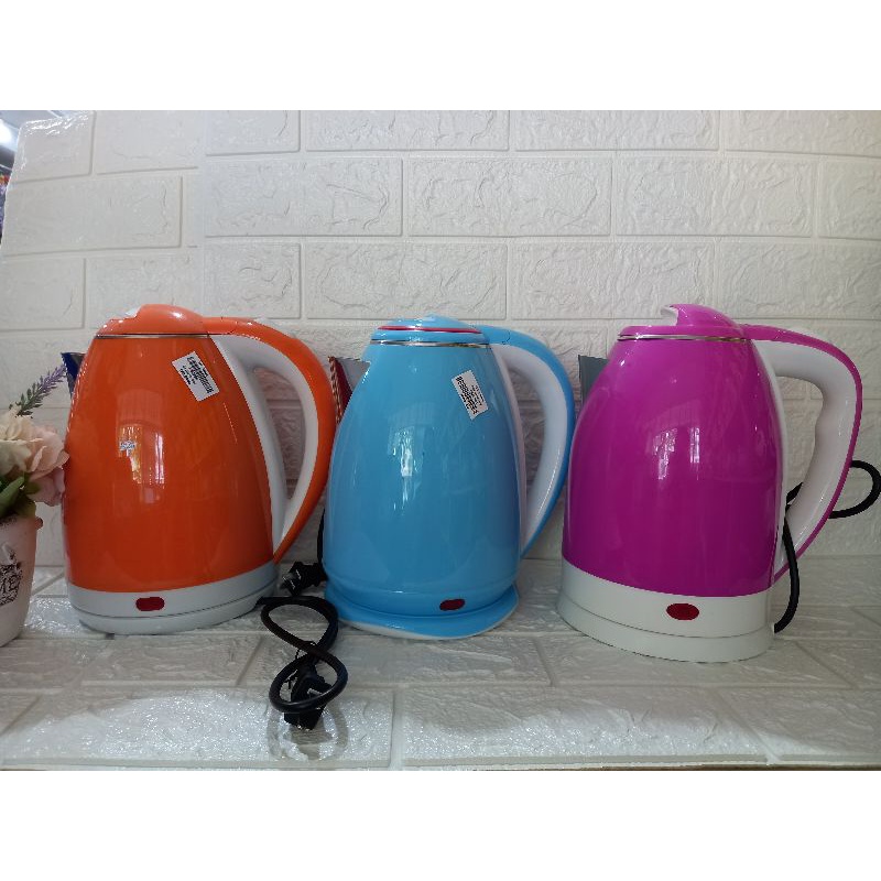 Electric Color Kettle 2 Layers 1.8L Insulated (Real Photo) | Shopee ...