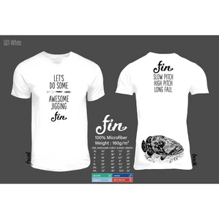 F'in 100% COTTON Saltwater sport fishing t-shirt UNISEX Asian