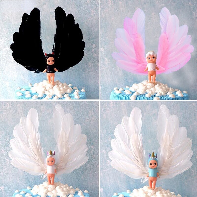 Feather Happy Birthday Cake Topper Cake Decorating Supplies Wedding