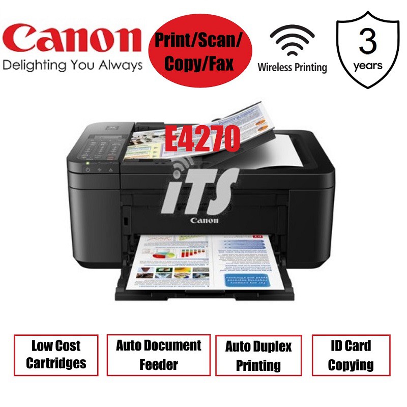 Canon PIXMA E4270 AIO Printer with Auto Duplex & Fax WiFi Ready