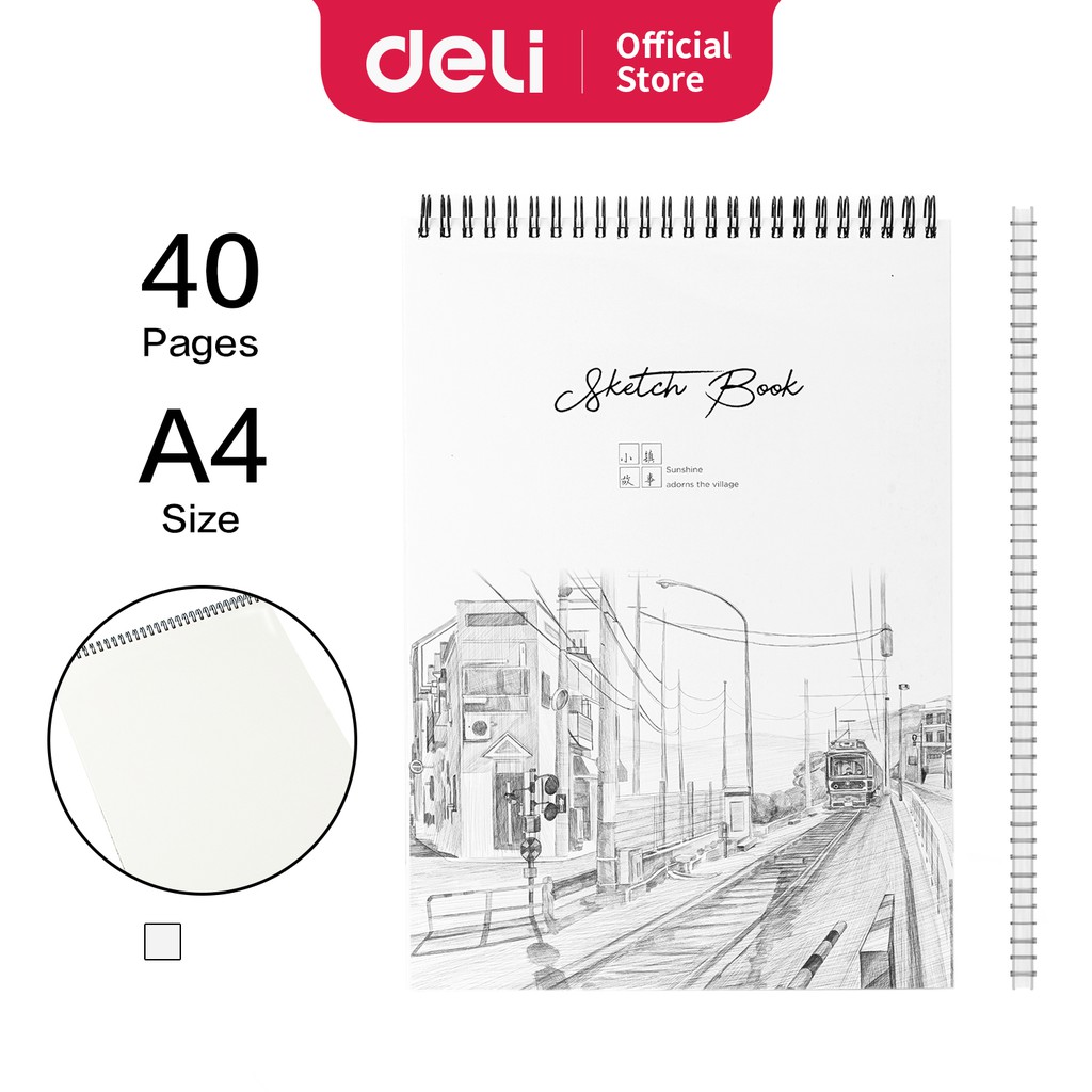 Deli A4 Sketchbook Hand Drawn Painting Book Art Supplies Accessories –  deliaus