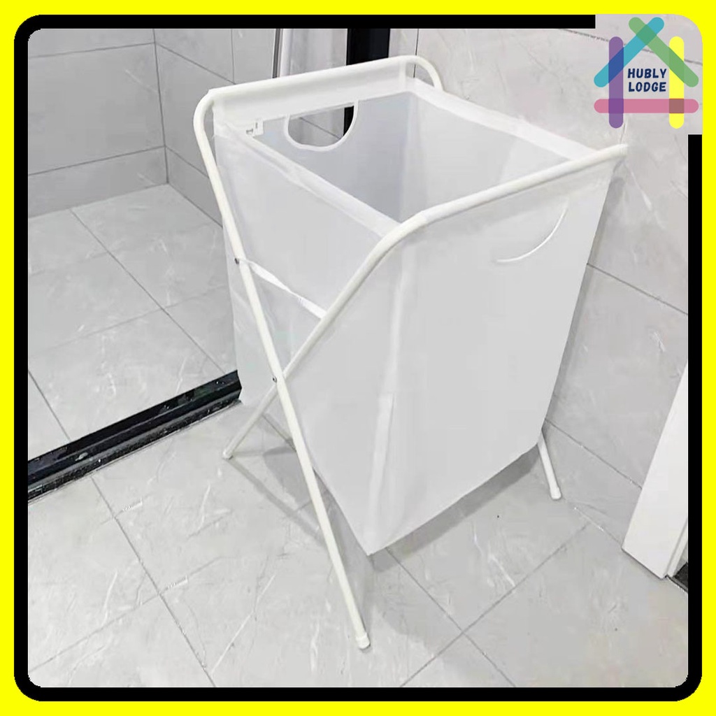 LAUNDRY BAG WITH STAND LAUNDRY BAG WHITE COLOR BEG DOBI BEKAS KAIN