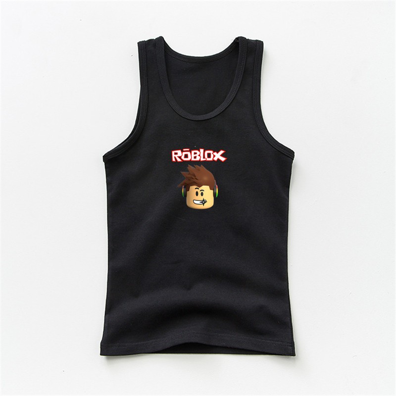 Kids Boys Roblox Tank Tops Summer Sleveless T-shirt Cotton Clothes ...