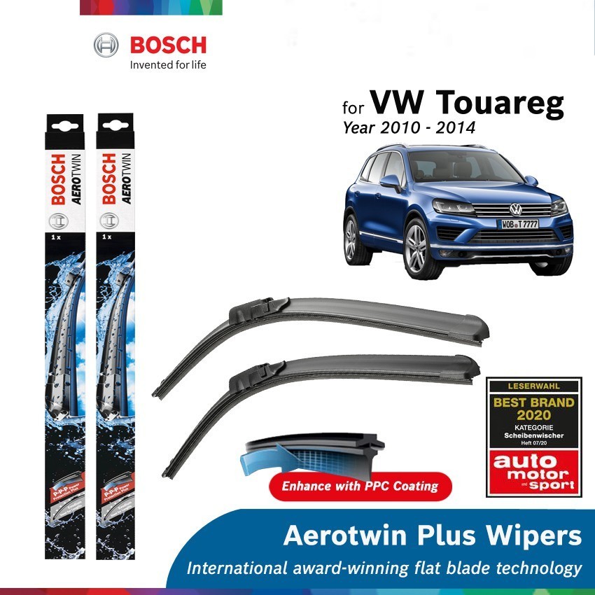 Bosch Aerotwin Plus Multi Clip Wiper Set for Volkswagen Touareg 7P5 (26