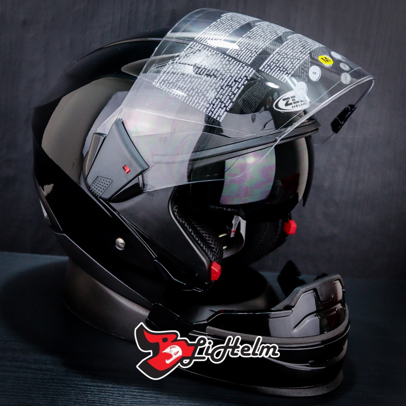 Zeus ZS 611C BLACK Helmet | Zs-611c FULL FACE HELMET SNI | Zs6111c ...