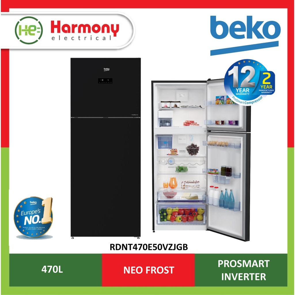 LAST SET OFFER (FREE DELIVERY KL) BEKO 2 Door Inverter Fridge ...