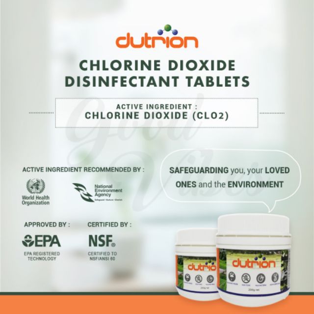 Dutrion Disinfectant Tablet (200g) Shopee Malaysia