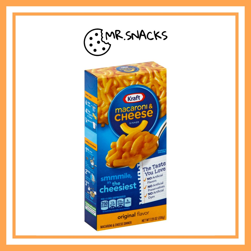 Kraft Macaroni & Cheese Dinner Original Flavor 206g Shopee Malaysia
