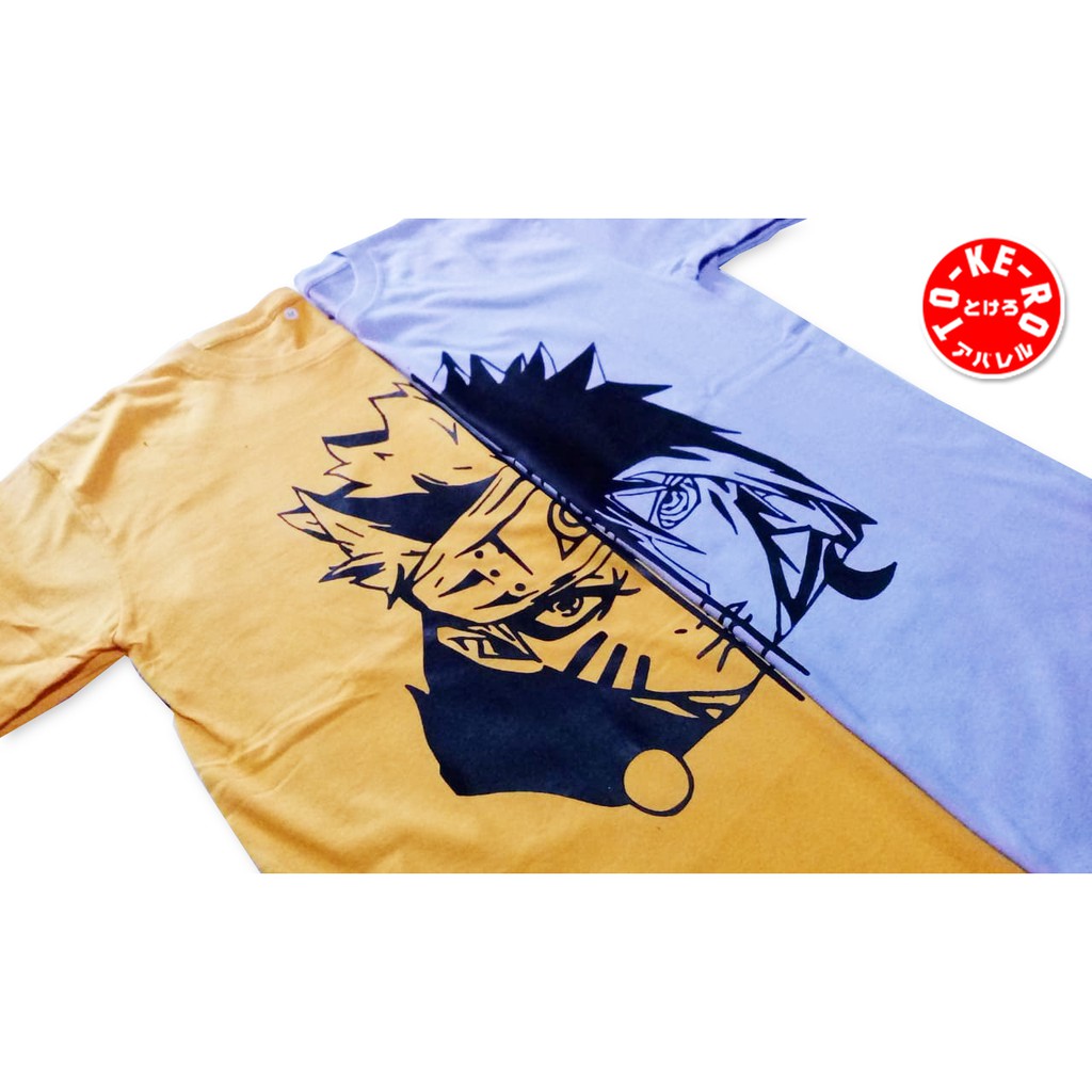 Naruto Shippuden Anime T Shirt Naruto And Sasuke Shopee Malaysia 3281