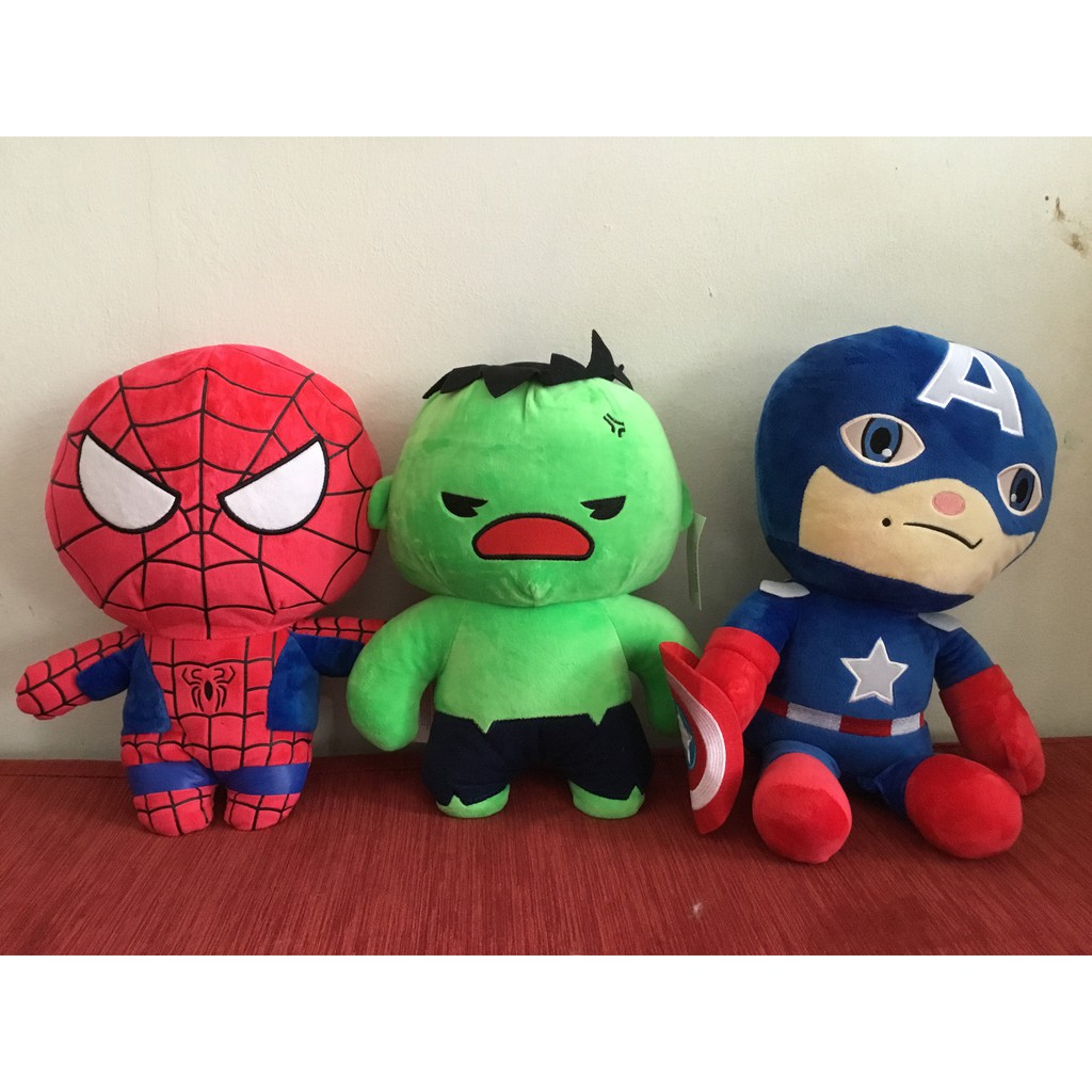 Marvel's Spider-Man, The Incredible Hulk and Captain America Plush Toy 30  cm