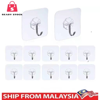 12 Pcs Wall Sticky for Hanging Suction Cup Hooks Heavy Duty Picture Frames Traceless Hangers Nail-free Screw Stickers PVC, Size: 6x6cm, Other