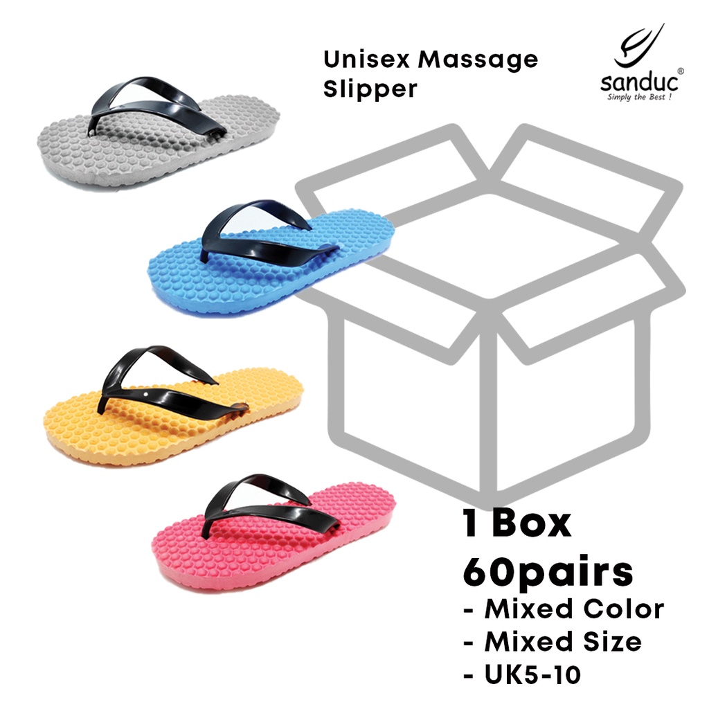 Wholesale/Bundle Box - Resort/Hotel/Spa Unisex Massage Slipper (Mixed Size Mixed Color) !!!