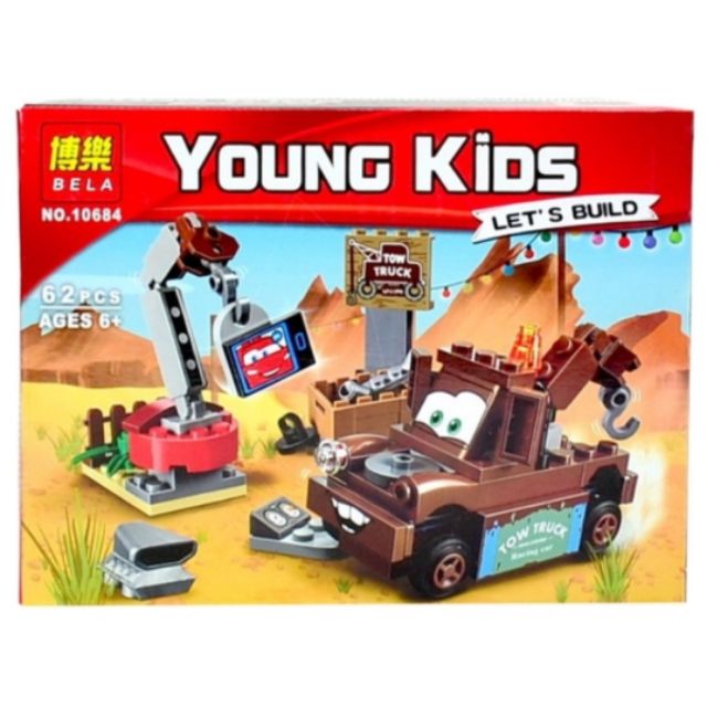 Bela bricks mcqueen cars 62pcs