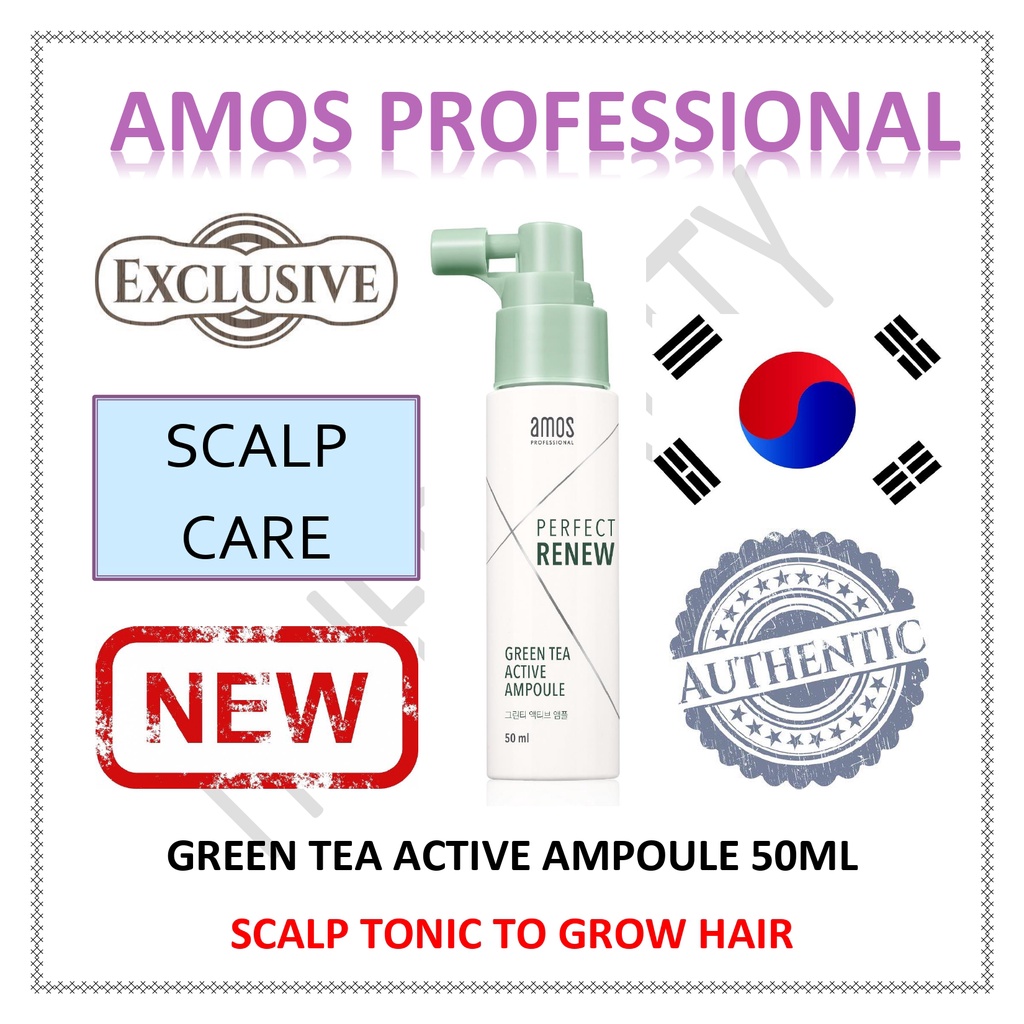 [AMOS PROFESSIONAL] Green Tea Active Ampoule 50ml Shopee Malaysia
