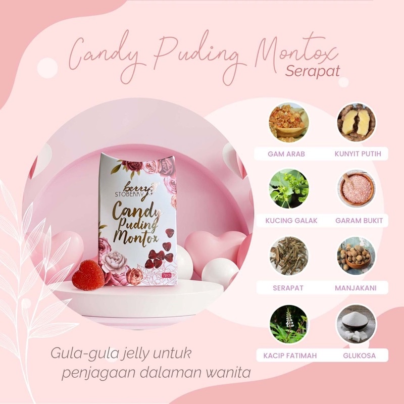 [READY STOCK]🔥CANDY PUDING MONTOX BERRY STOBERI🔥 MONTOK BULAT KETAT ...