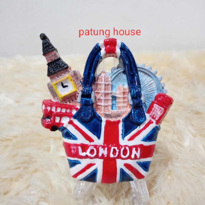 Magnete Frigo Londra - Big Ben E Parlamento In PVC Rigido, Foto Alta Qualità - Foto 11