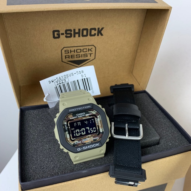 Casio G Shock Square Face with Urethane Replacement Band DW 5610SUS 5 Shopee Malaysia