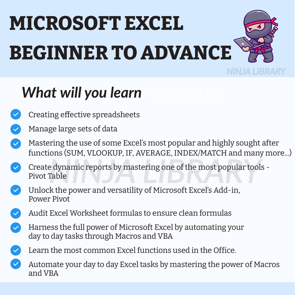 [Video Course][2023] Microsoft Excel Beginner To Advanced Training ...