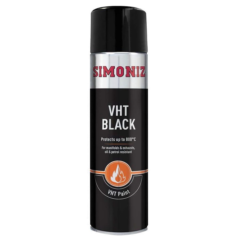 Simoniz Vht Very High Temperature Spray Paint Ml Black Silver Red