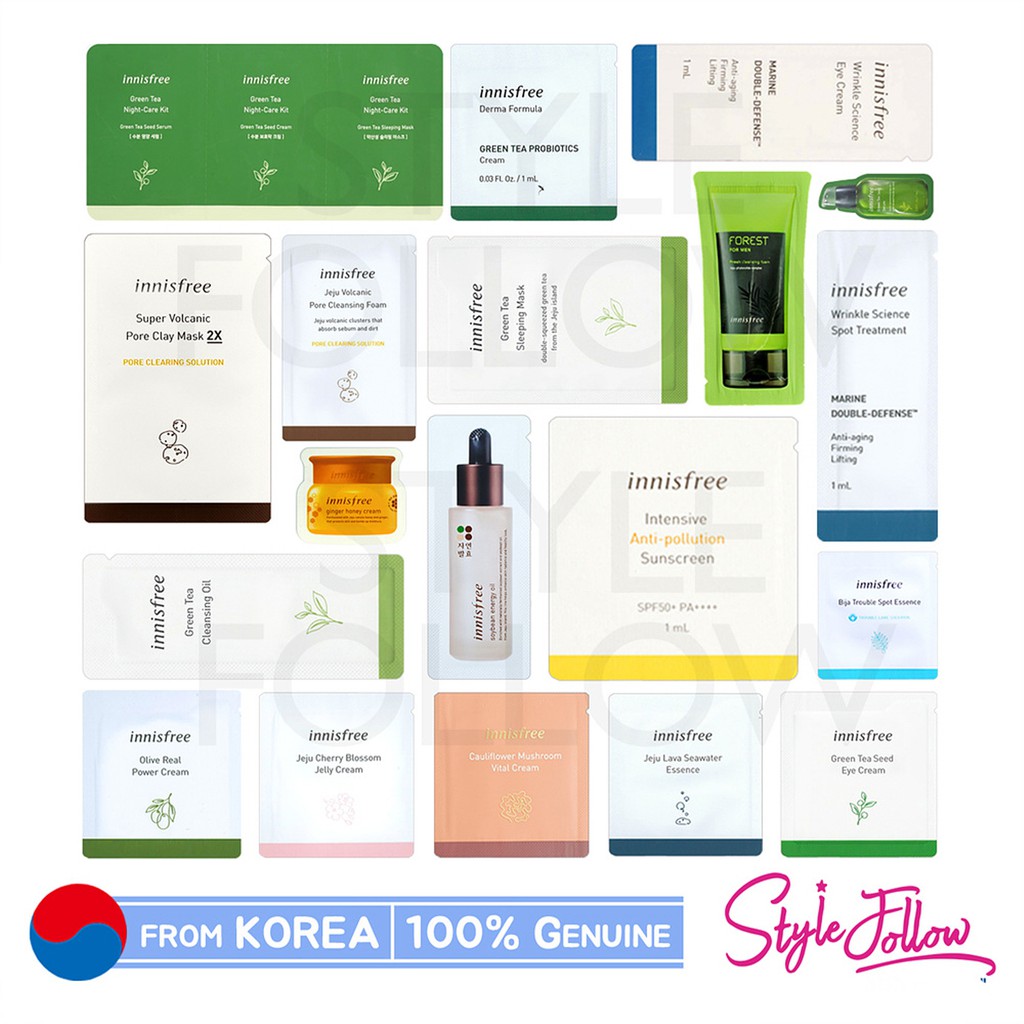 ⚡️Wholesale⚡️INNISFREE ️Best Sample Sachet by STYLEFOLLOW | Shopee Malaysia