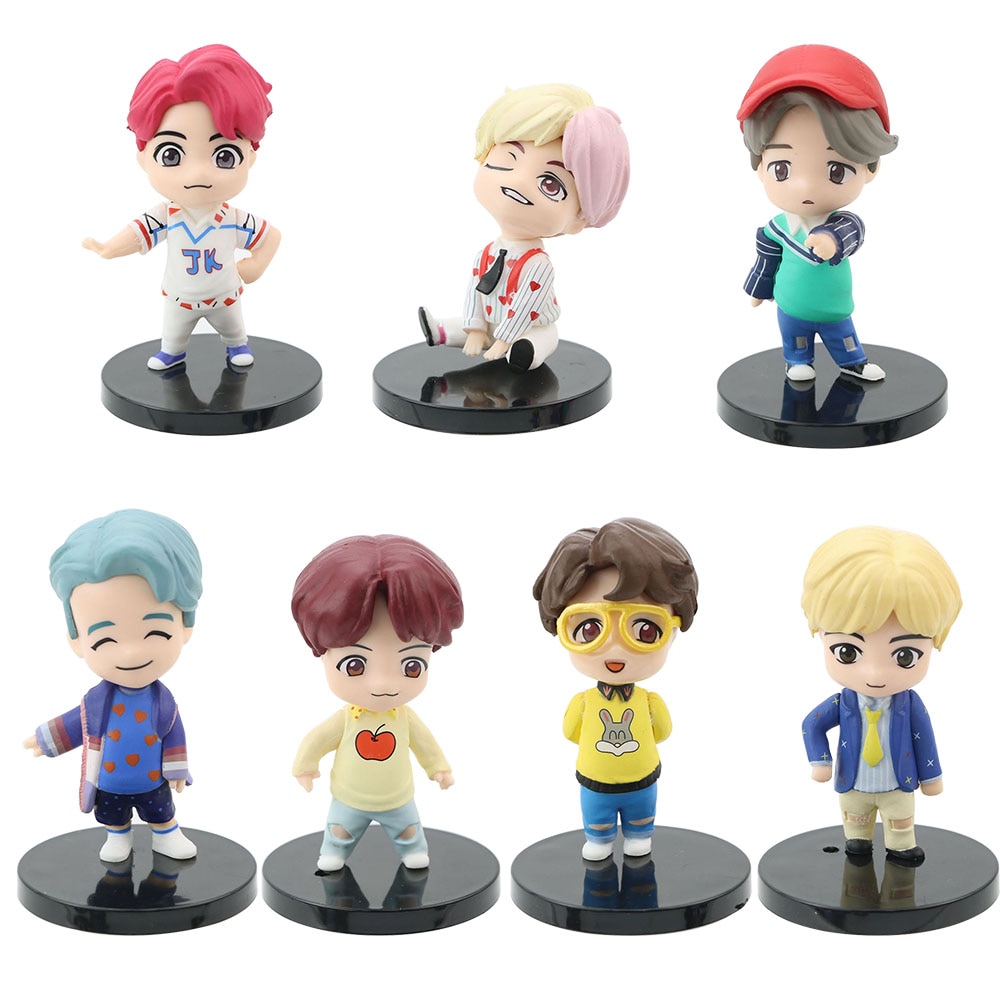 BTS Characters set of Action Figure Toys and Bangtan Boys Birthday