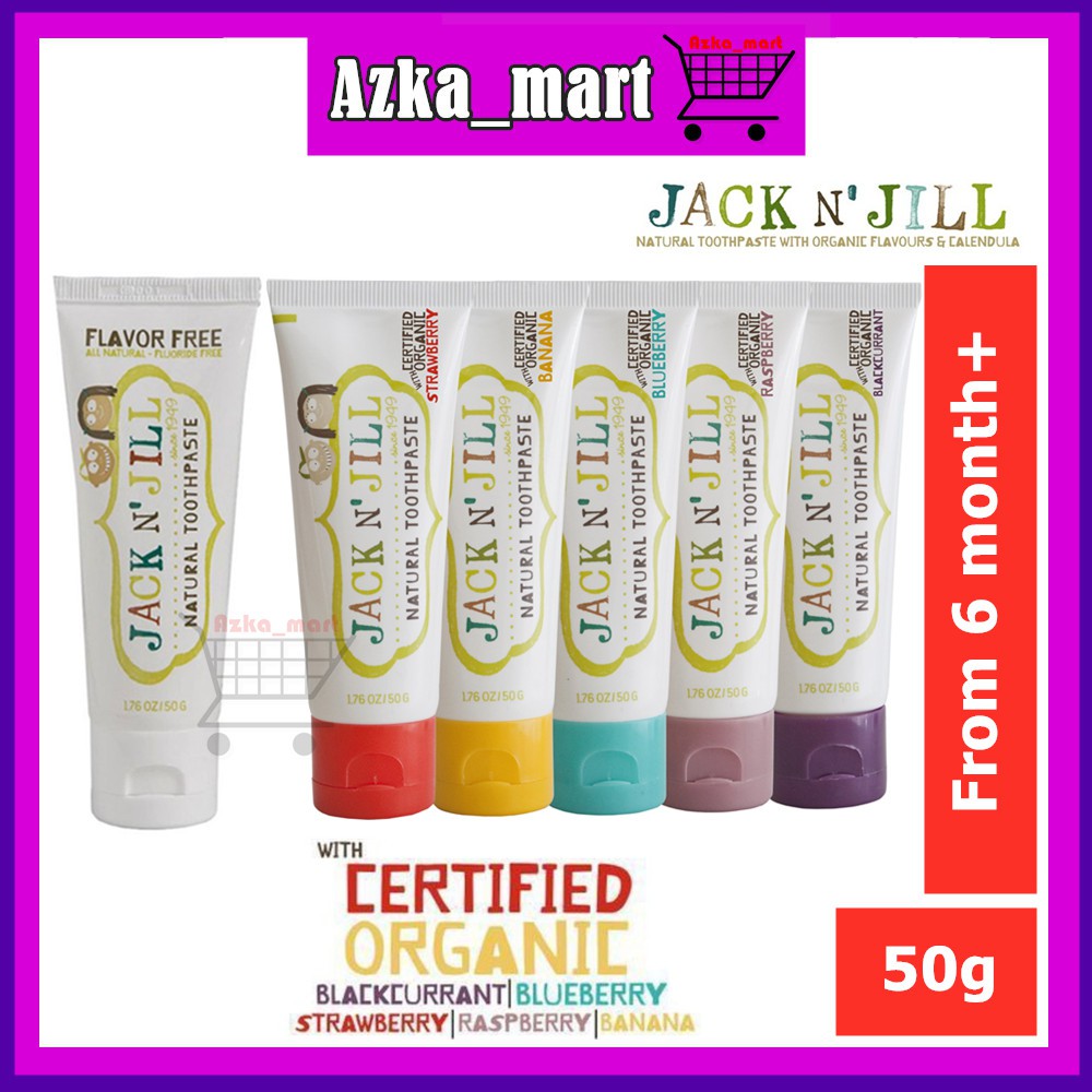 Jack N' Jill Toothpaste 16 years old 50g Baby Organic Toothpaste 200g Shopee Malaysia