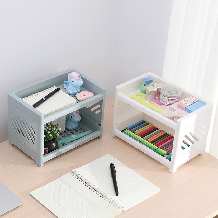 BBD Multifunctional Double-Layer Plastic Rack Storage Box Rak Kotak ...