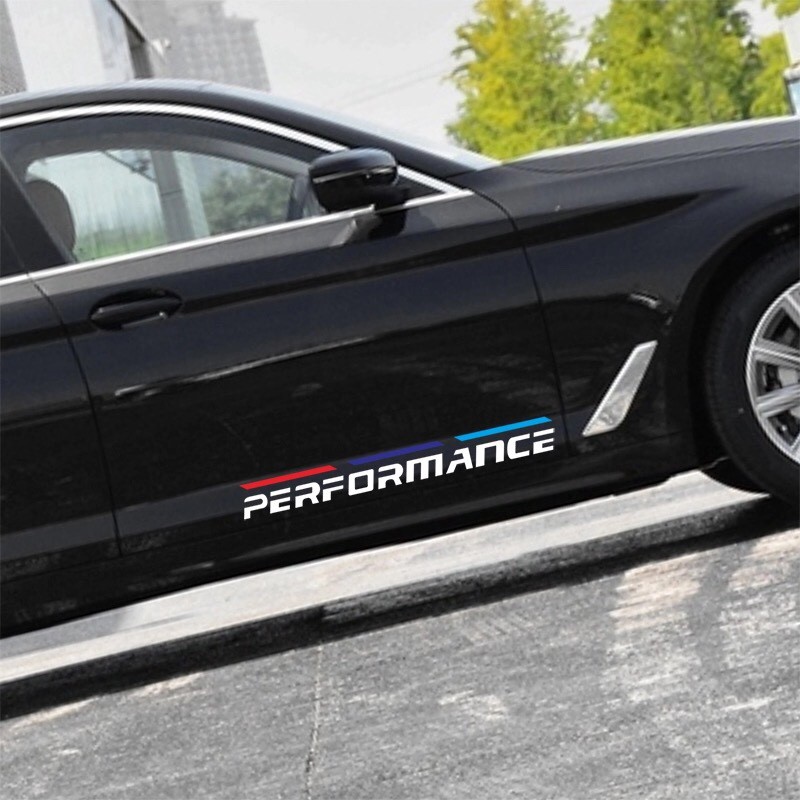 Set of 2 Performance 02 car door stickers (white) Shopee Malaysia