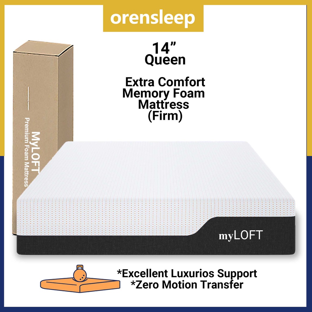 MyLOFT 14 Inch Queen Mattress Extra Comfort Premium Foam Mattress