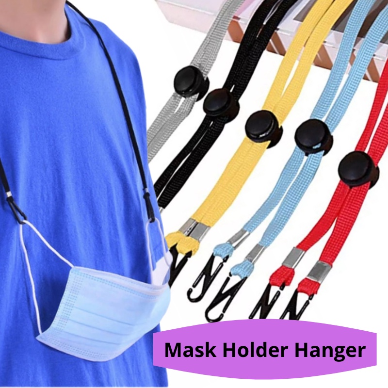 🌟READYSTOCK🌟 Adjustable Length Face Mask Holder Hanger Rest, Hat ...
