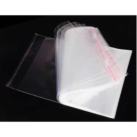 100pcs Self Adhesive Silk Express Envelope Resealable Clear Transparent ...