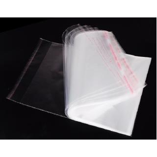 100pcs Self Adhesive Silk Express Envelope Resealable Clear Transparent 