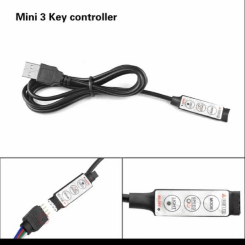 4 pin rgb module with usb connector for strobe led | Shopee Malaysia