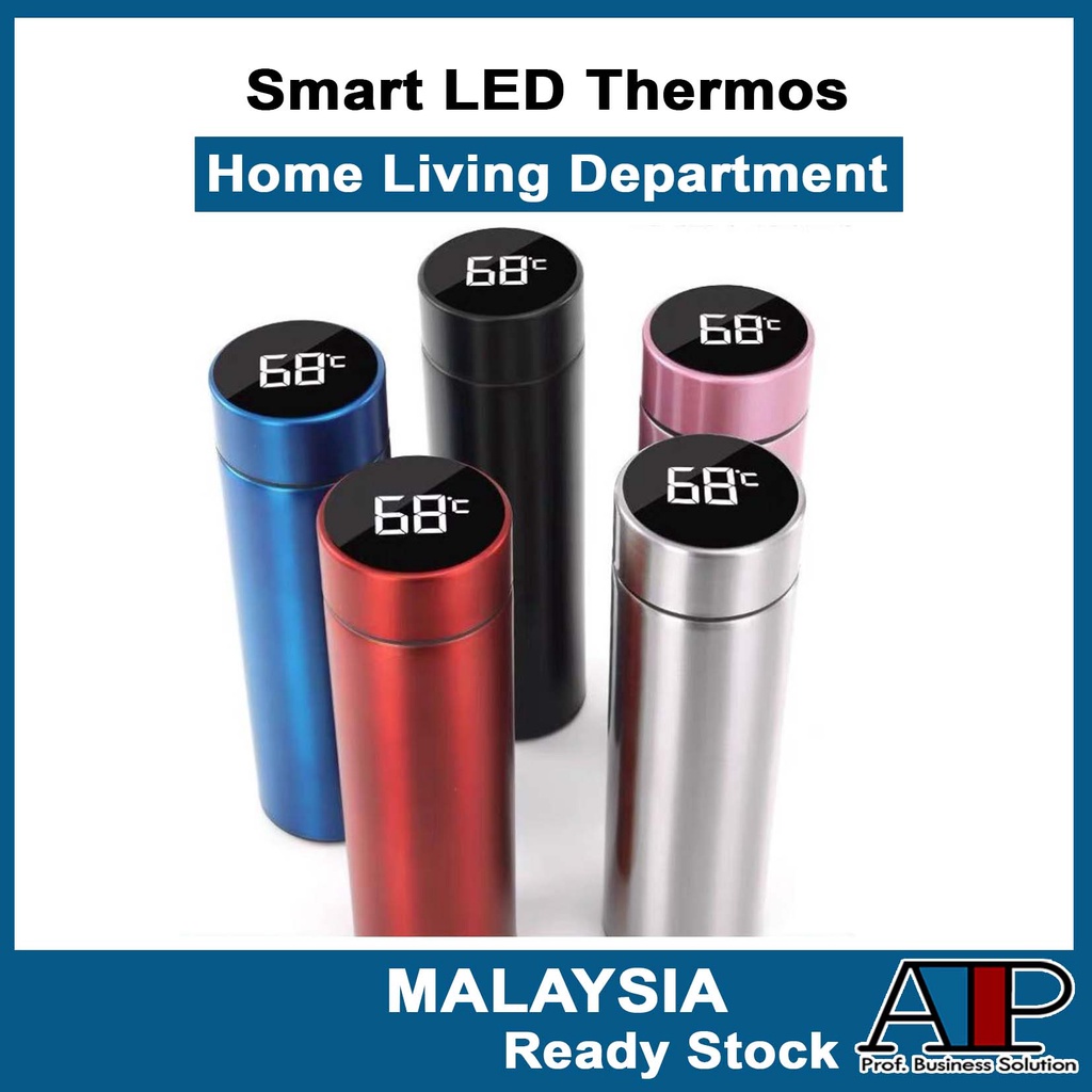 Mug🥤500ml Fashion Smart Temperature Flask LED Display Vacuum Thermal