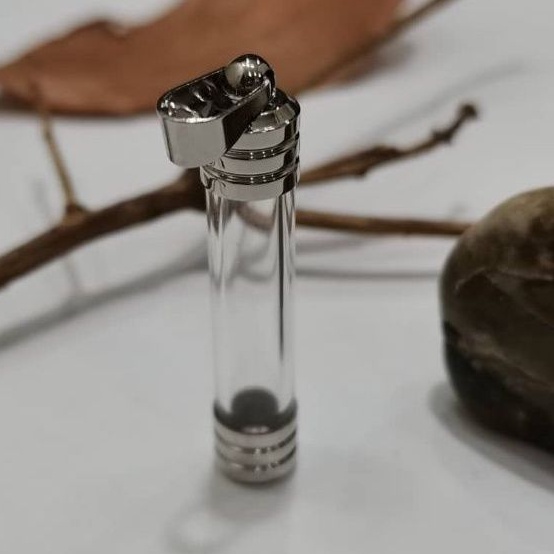 Stainless Steel 8x47mm Transparent Tangkai Pendant. 不锈钢透明符管吊坠. | Shopee ...
