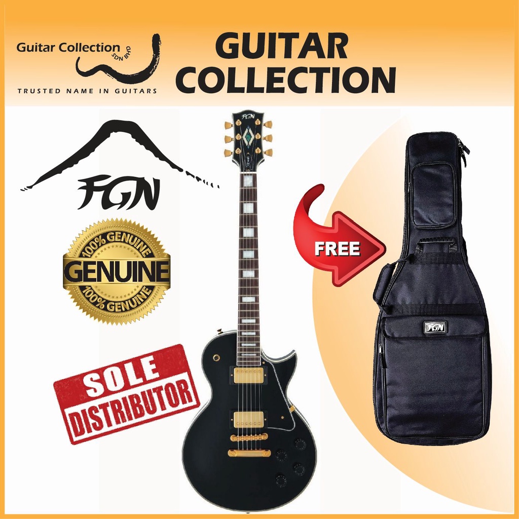 FGN Fujigen NLC10RMP/BK | Neo Classic | Electric Guitar | Black | Gig ...