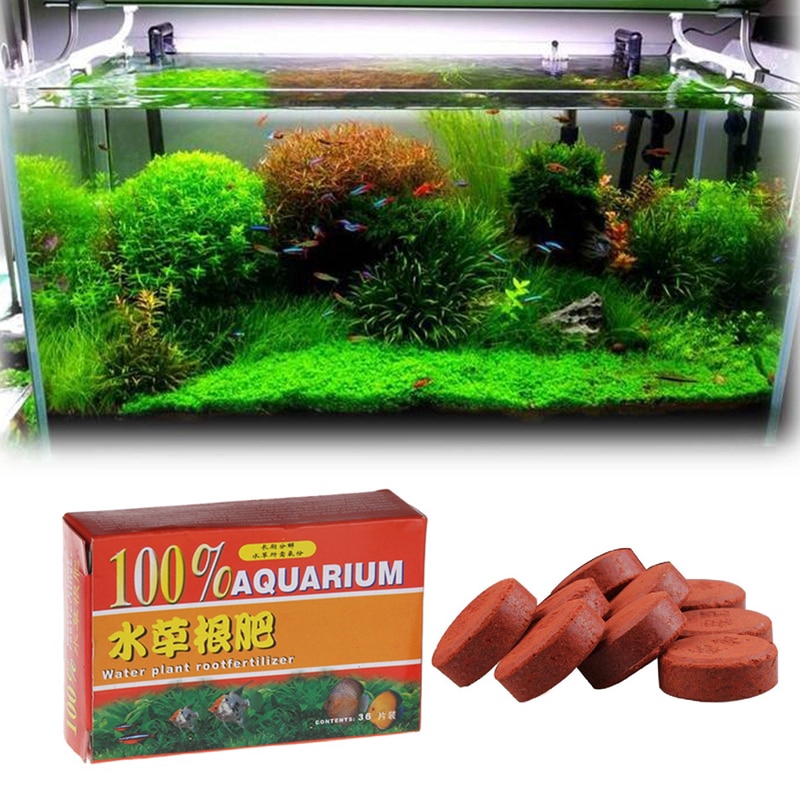 36 tablets/Box Aquarium Plant Root Fertilizer For Water Plant Grass