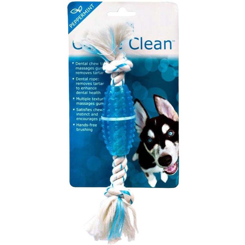 Canine Clean DENTAL ROPE BONE WITH TPR TUBE (BLU) | Shopee Malaysia